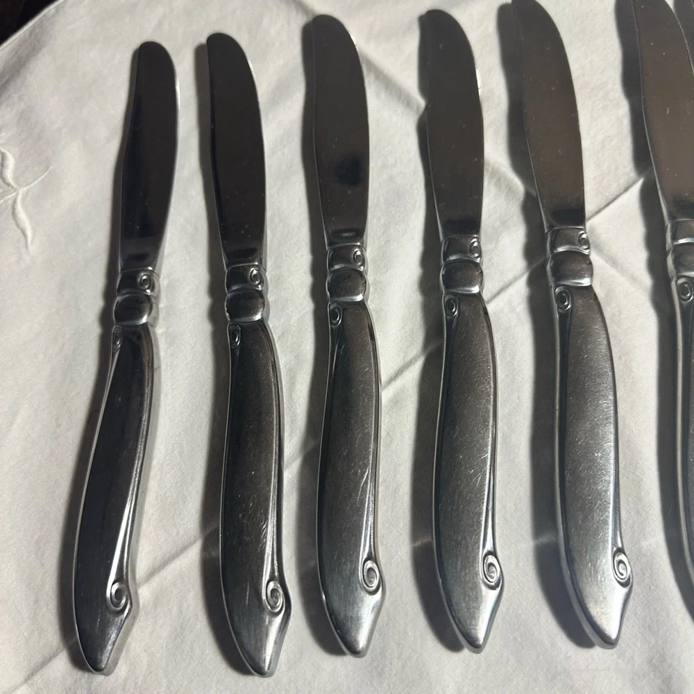 ONEIDA ONEIDACRAFT PREMIER WM A ROGERS SHORELINE STAINLESS FLATWARE 10 Knives